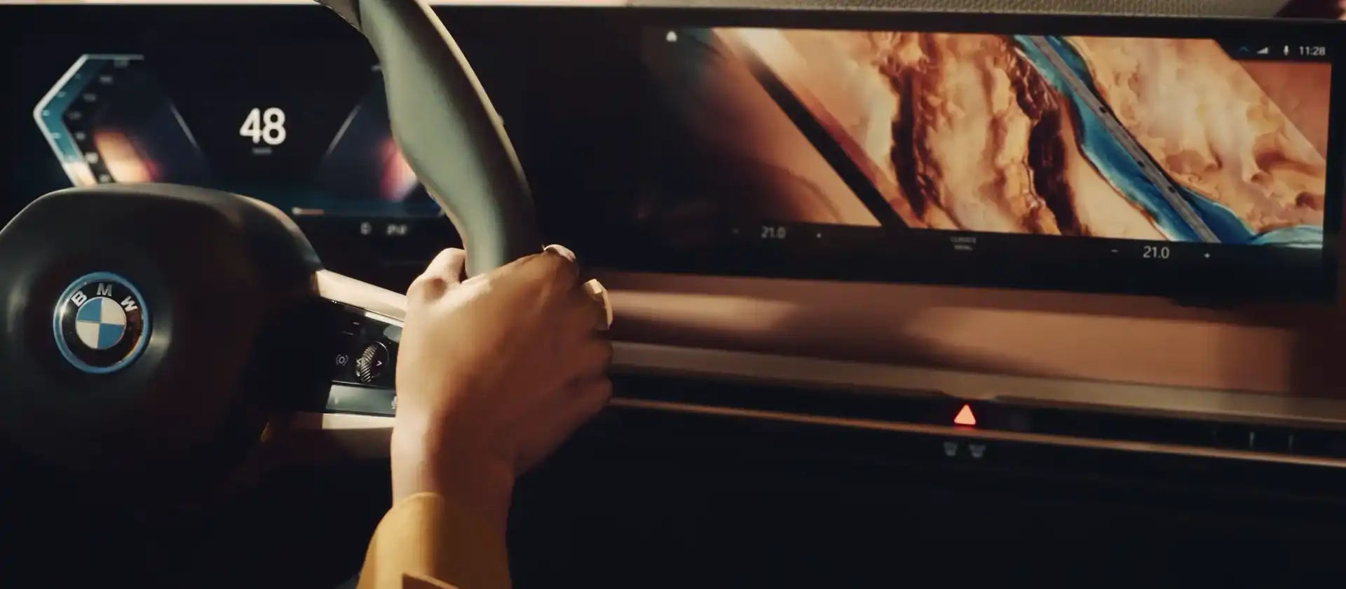 Creative imagery enhancing the presentation of a sample film treatment Page 6 for BMW