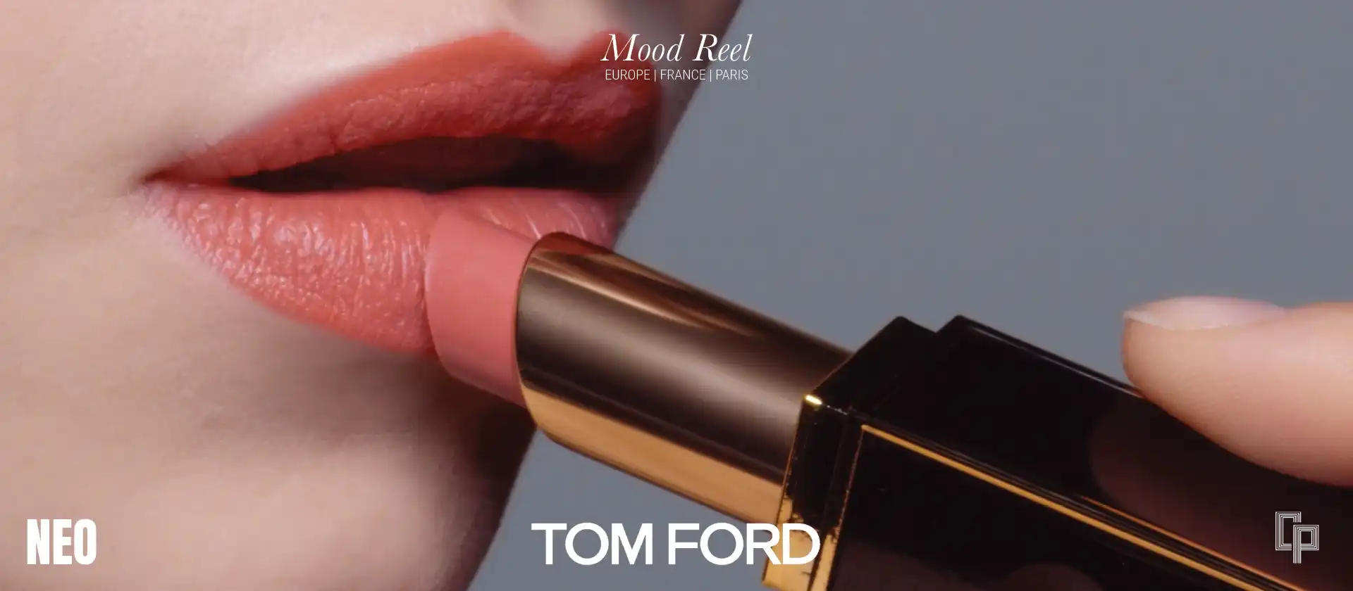 Imagery highlighting the various mood films  for Tom Ford