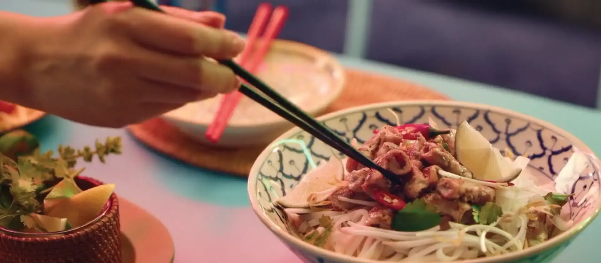 Dynamic visuals enhancing the creative essence of a music video treatment Page 7 for Just Eat