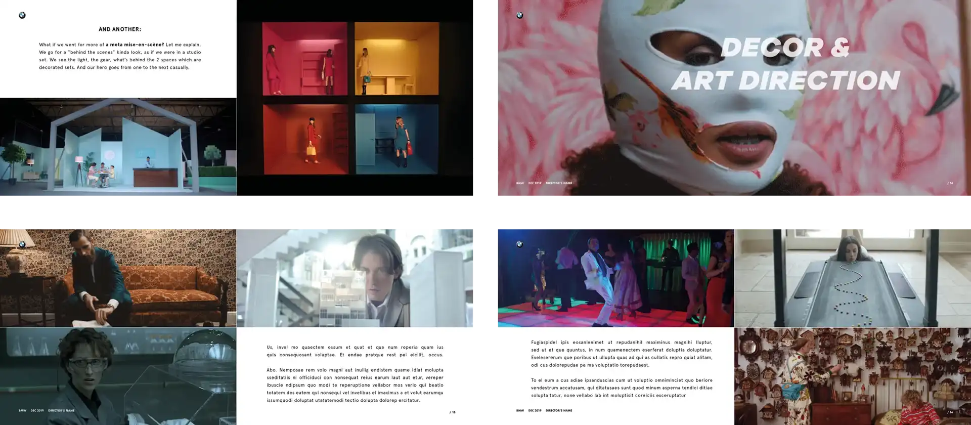 Visually compelling pitch deck TV designed for ad concepts  Page 3 for BMW