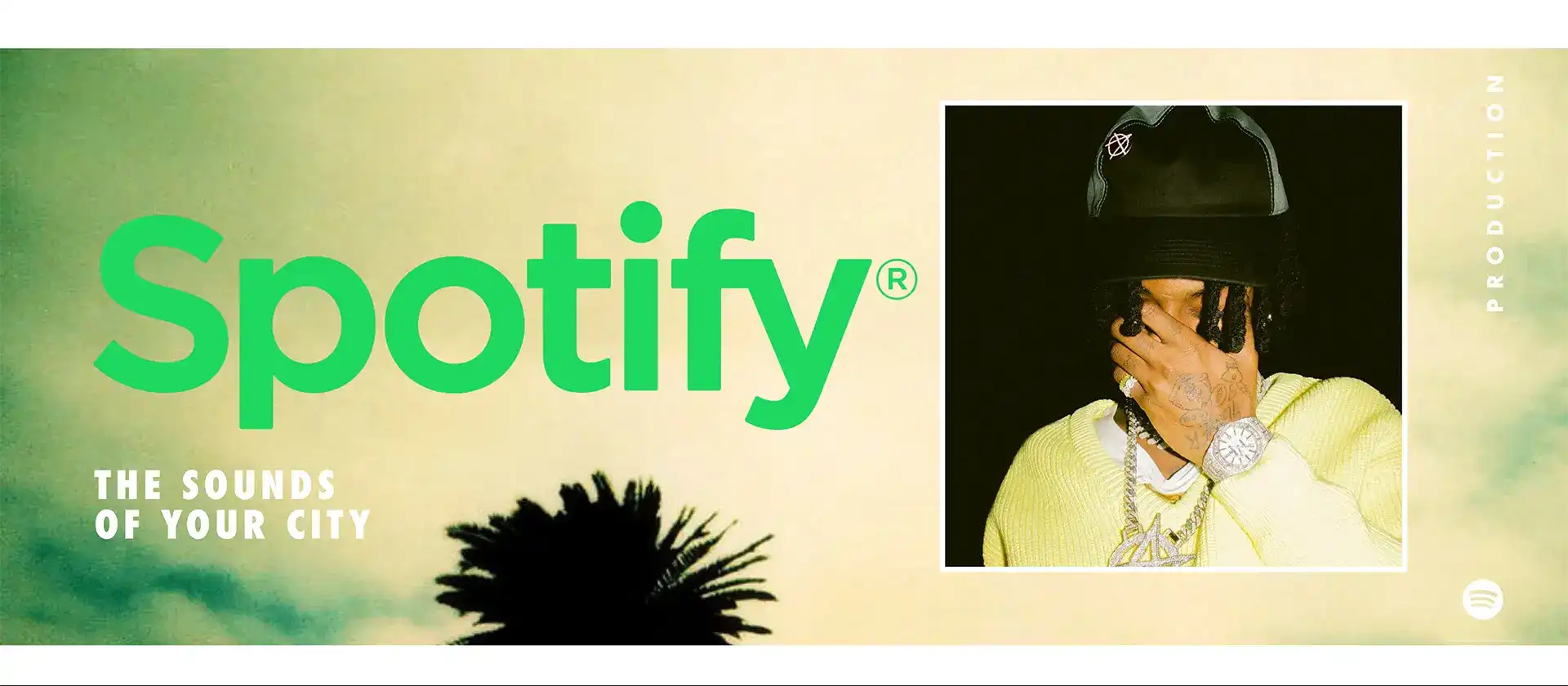 Visuals accompanying text for a short film treatment sample  for Spotify