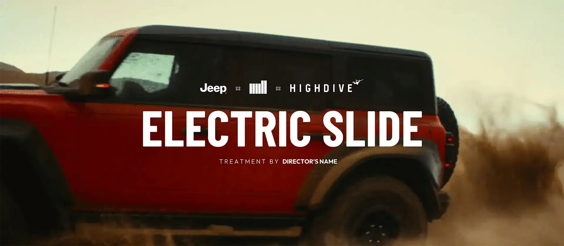 Visual elements enhancing the treatment for screenplay example  for Jeep