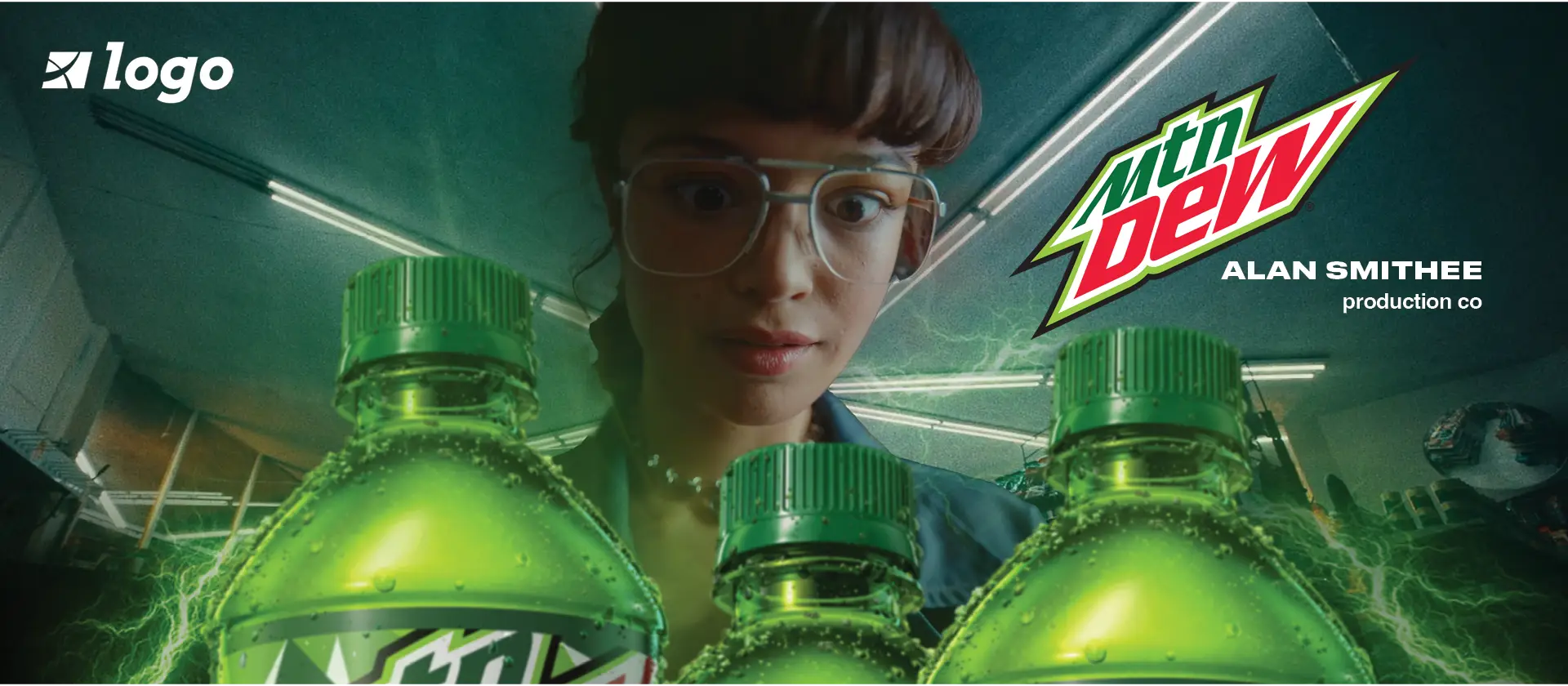 Visual elements highlighting the cinematic aspects of a film in treatment  for Kyocera