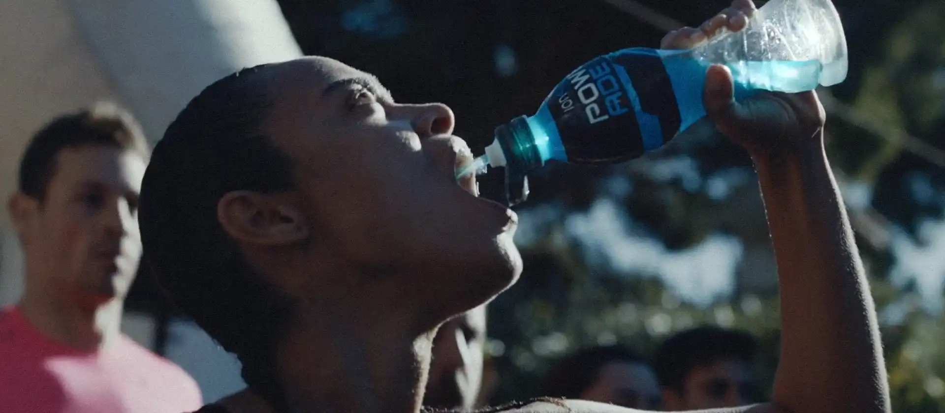 Movie script treatment examples presented with dynamic imagery and text Page 4 for Powerade