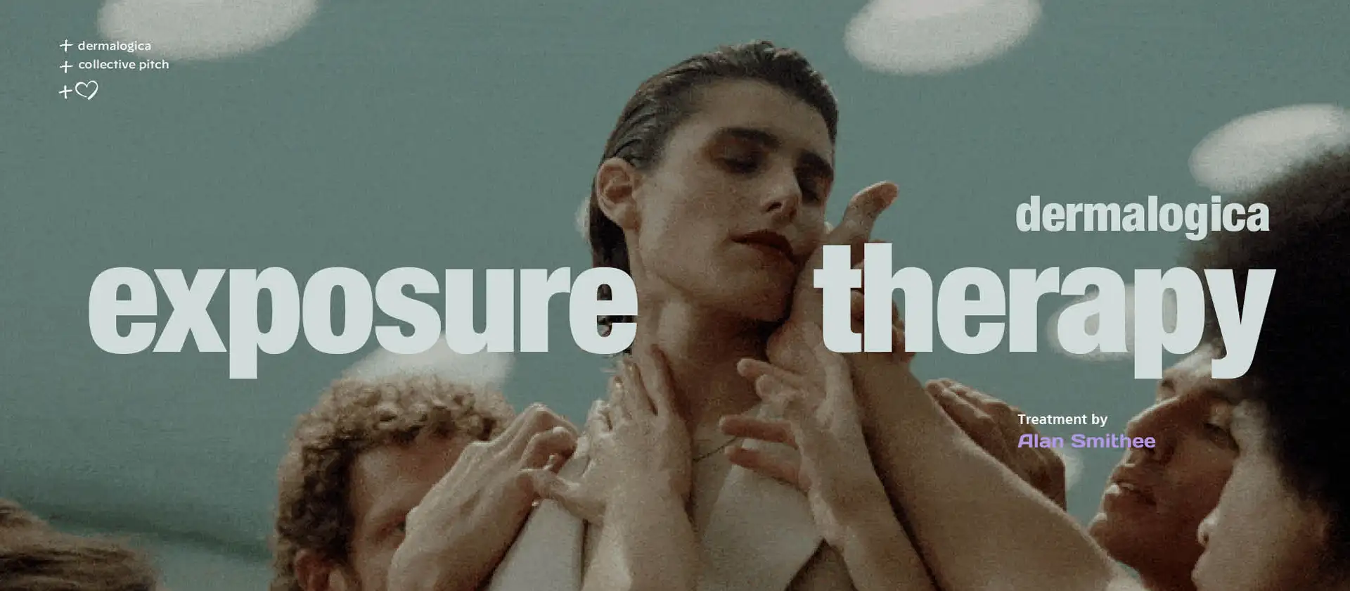 Example film treatment designed with cinematic visuals and high-end graphic storytelling further heightening the comedic tone of the campaign for Dermalogica