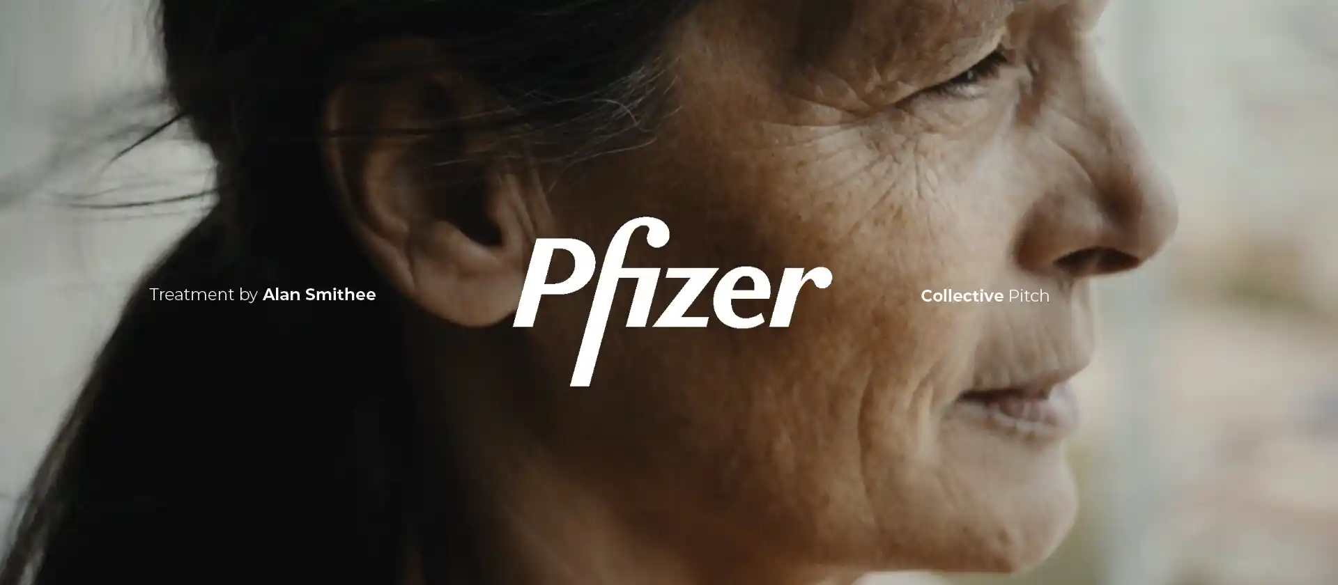 Example of movie treatment featuring dynamic visuals and immersive visual storytelling creating an intimate narrative for Pfizer